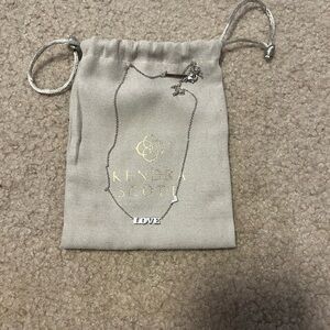 Kendra Scott Silver “Love” Necklace